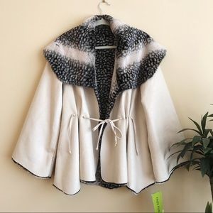 Faux fur Silky cardigan